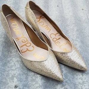 Gold Sam Edelman Orella Pumps